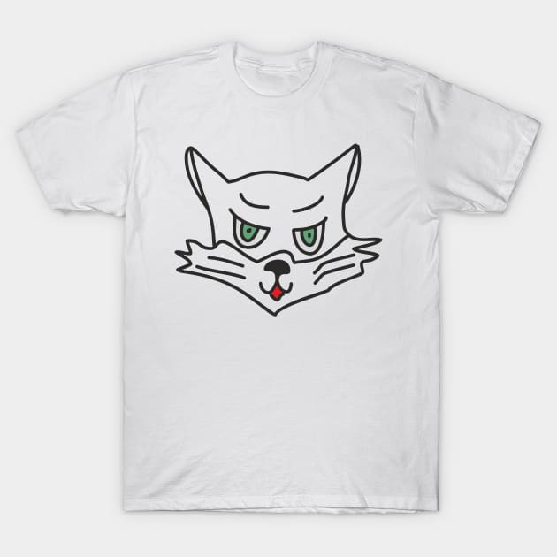 Face CAT T-Shirt by Alekvik